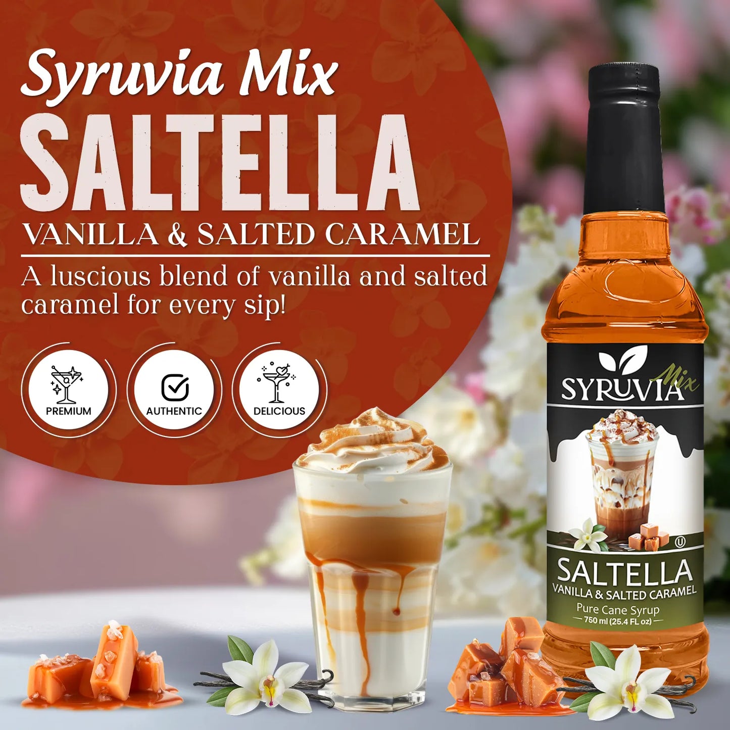 SALTELLA Syrup™  Vanilla Salted Caramel