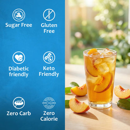 Syruvia Green Tea, Peach Tea, Sweet Tea, Blackberry Tea, Raspberry Tea, Honey Tea Diabetic Friendly