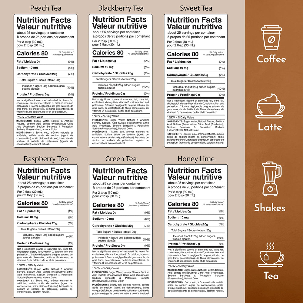 Syruvia Tea Flavor Variety Pack