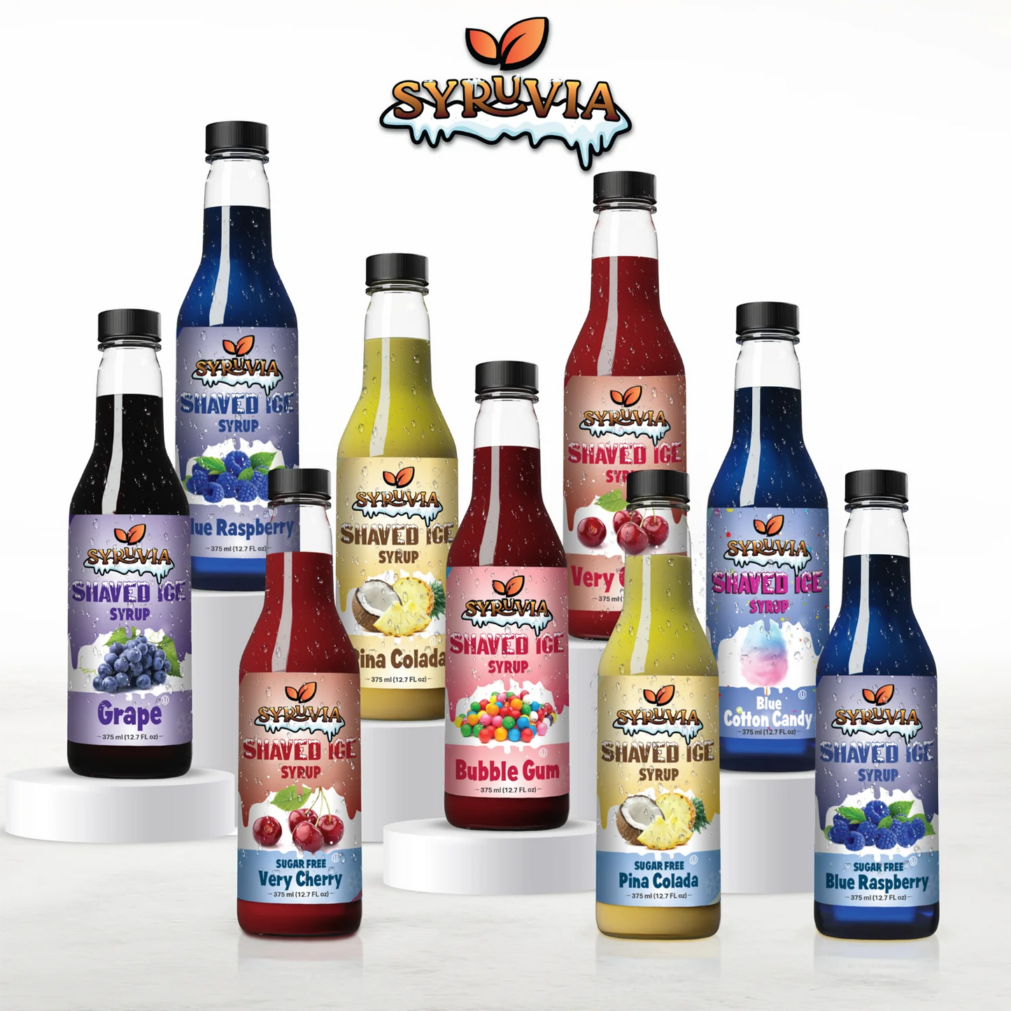 Syruvia Sugar Free Shaved ice sugar Very Cherry flavor