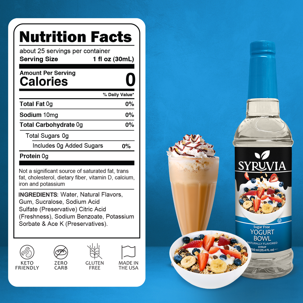 Sugar Free Yogurt Bowl Syrup