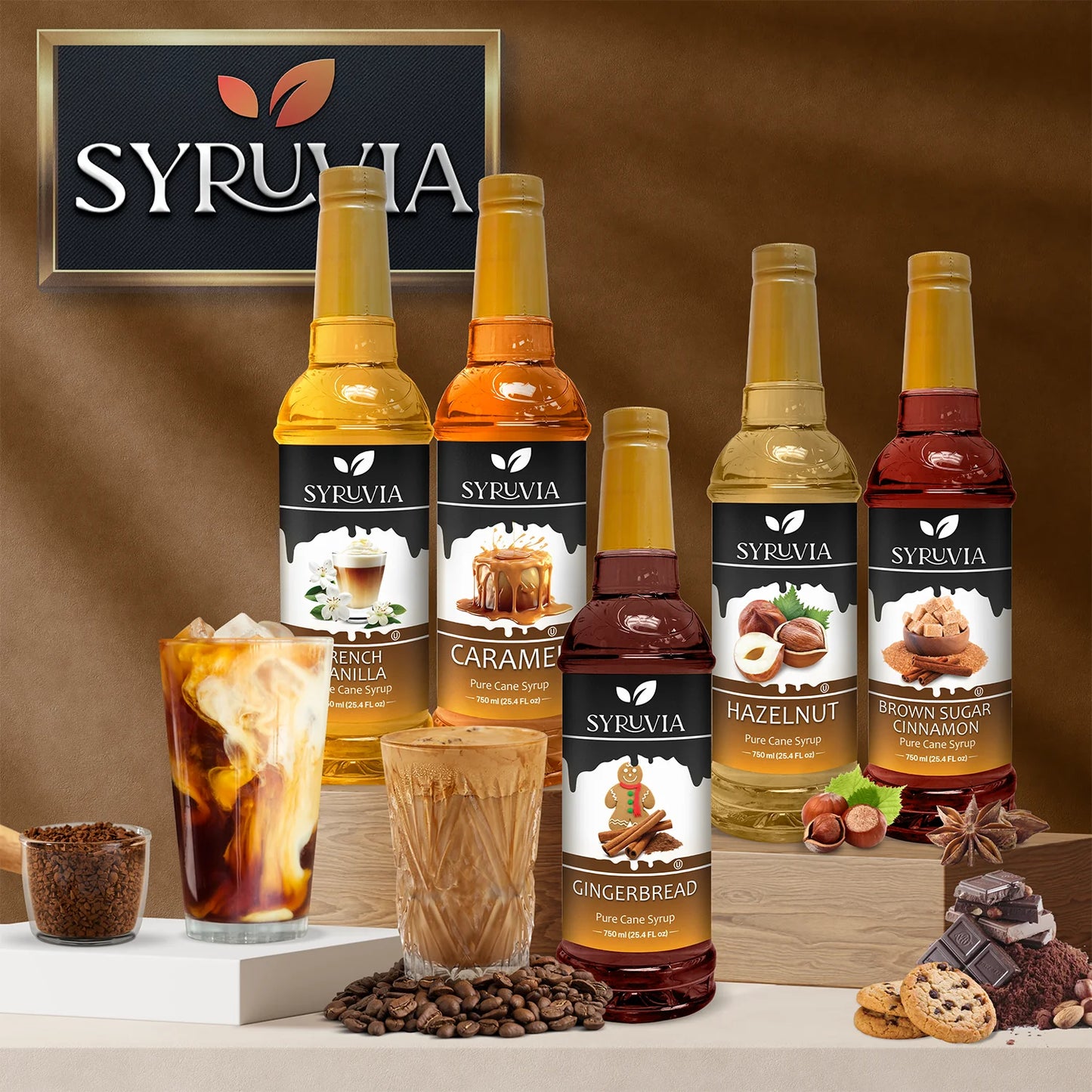 Syruvia mix pack flavoring syrup