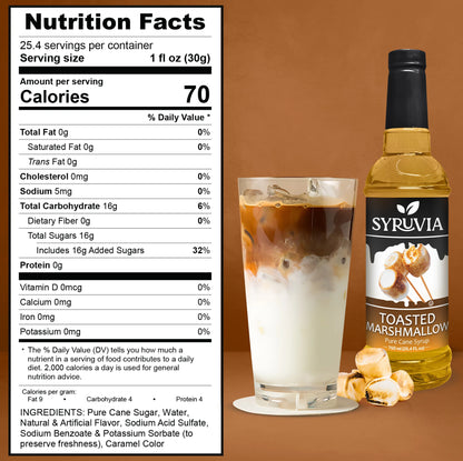 Toasted Marshmallow Syrup Nutrition Facts