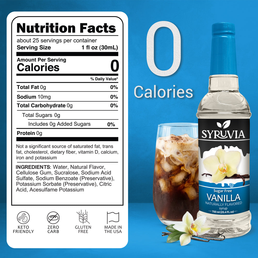Sugar Free Vanilla Coffee Syrup