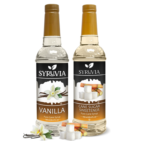 Variety Pack, Vanilla, and Cane Sugar Sweetener Syrup