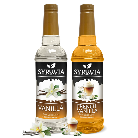 Variety Pack, Vanilla, and French Vanilla Syrup