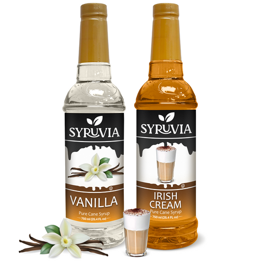 Variety Pack, Vanilla, and Irish Cream Coffee Syrup