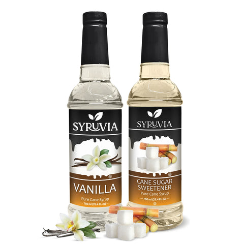 Variety Pack, Vanilla, and Cane Sugar Sweetener Syrup