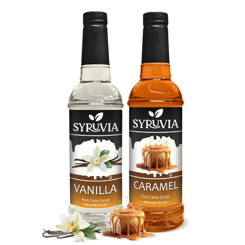 Variety Pack, Vanilla, and Caramel Syrup