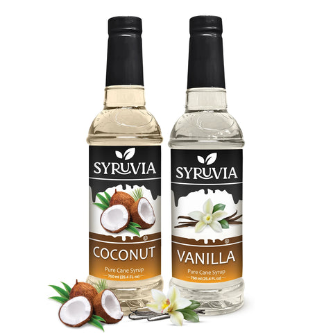 Variety Pack, Vanilla, and Coconut Syrup