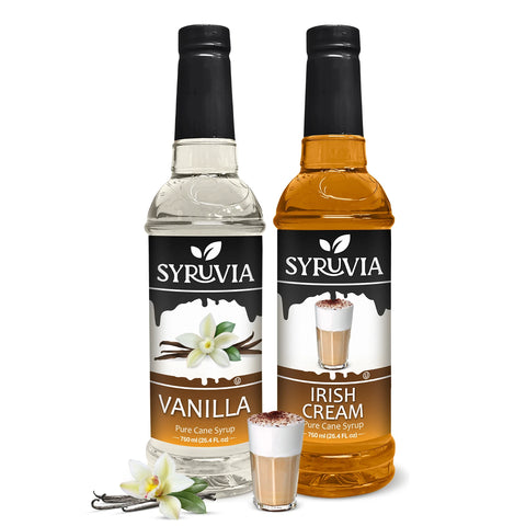 Variety Pack, Vanilla, and Irish Cream Syrup