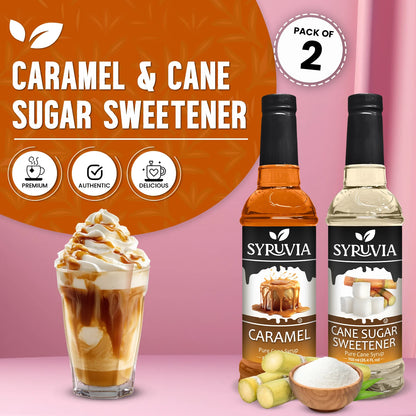 Variety Pack, Caramel, and Cane Sugar Sweetener Syrup