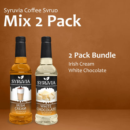Variety Pack, Irish Cream, and White Chocolate Syrup