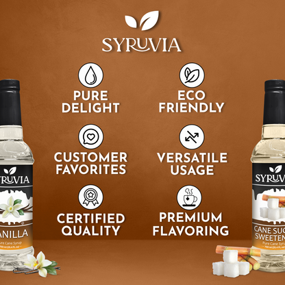 Variety Pack, Vanilla, and Cane Sugar Sweetener Syrup