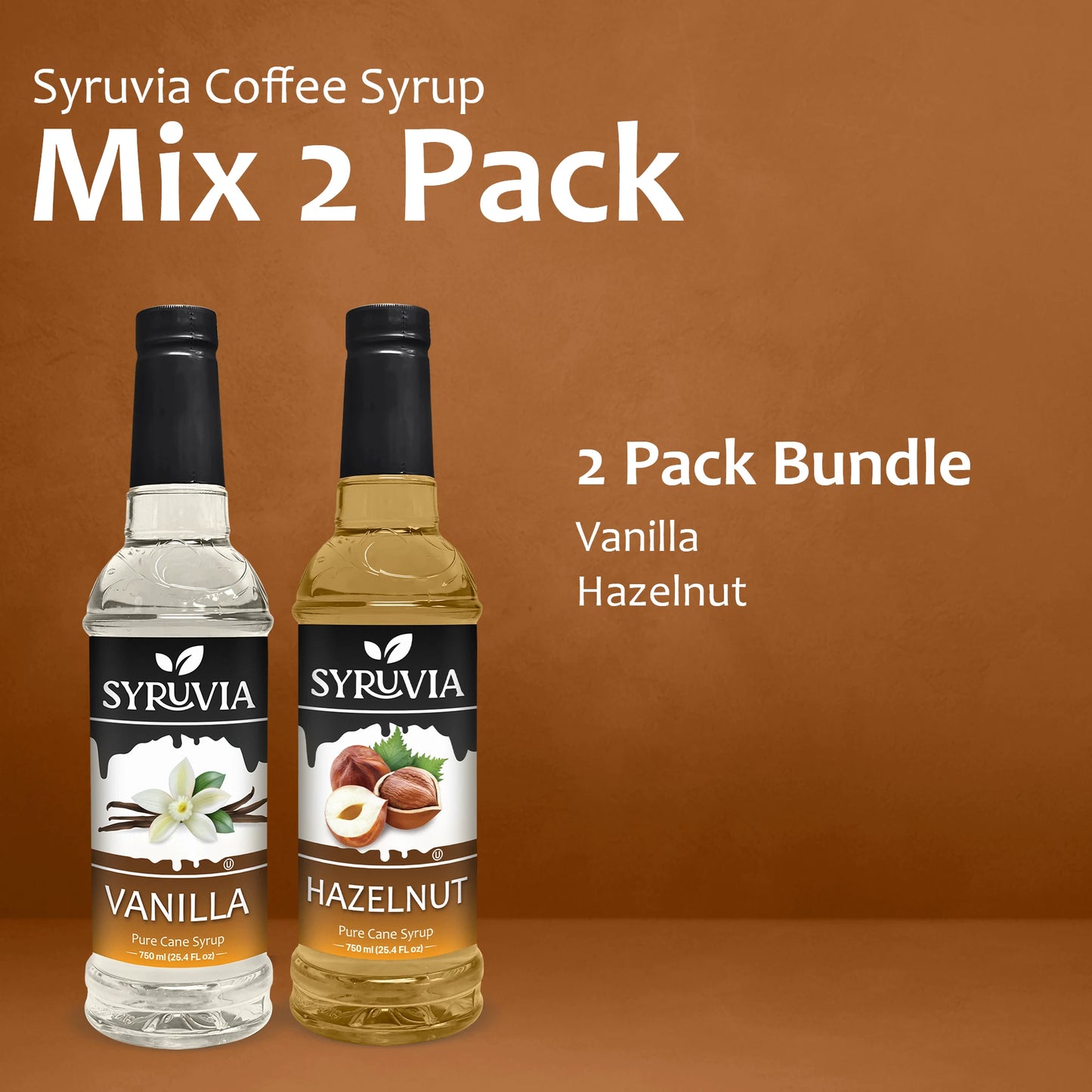 Variety Pack, Vanilla, and Hazelnut Syrup