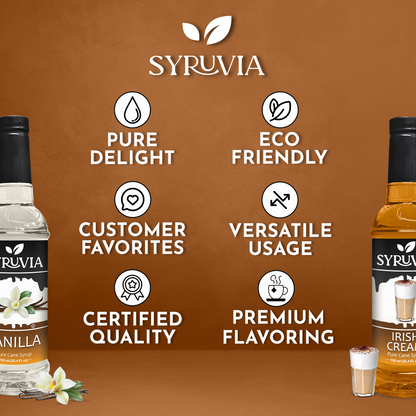 Variety Pack, Vanilla, and Irish Cream Syrup