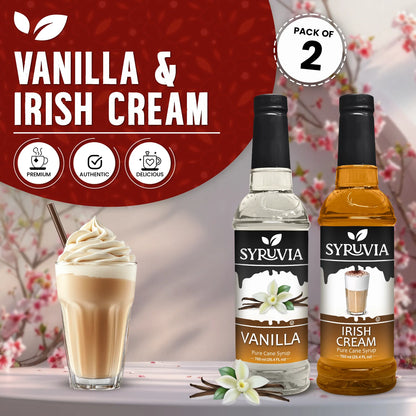 Variety Pack, Vanilla, and Irish Cream Syrup
