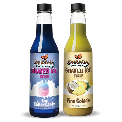 Variety Pack Blue Cotton Candy, Pina Colada Shaved Ice Syrup