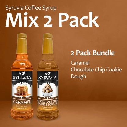 Variety pack coffee caramel cookie dough syrup 