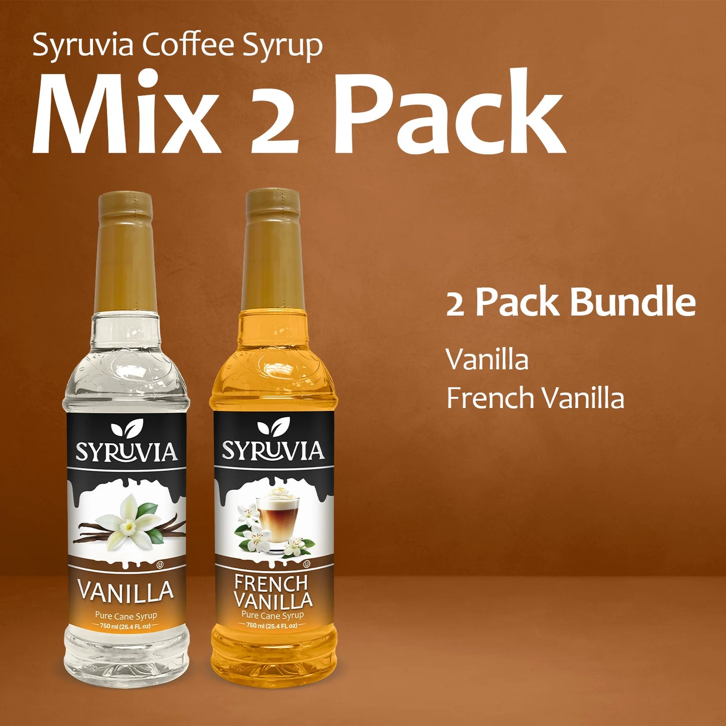 Variety pack coffee syrup vanilla french vanilla 