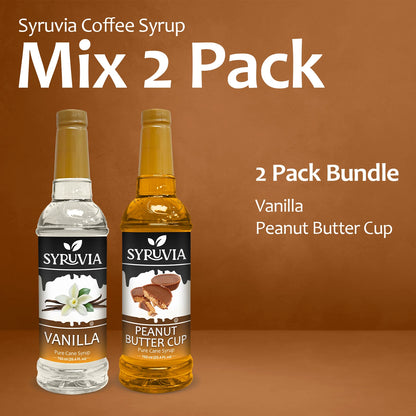 Variety pack peanut butter cup vanilla drinks syrup