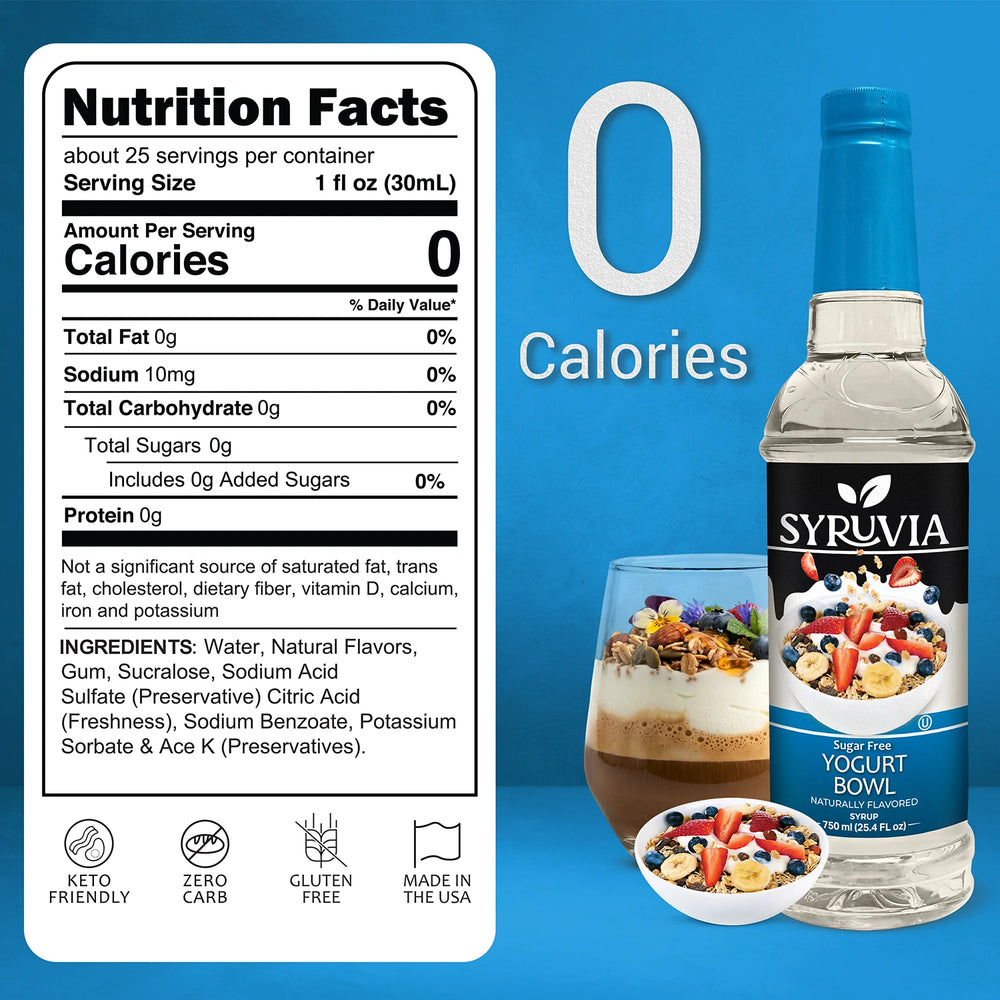 Sugar Free Yogurt Bowl Syrup