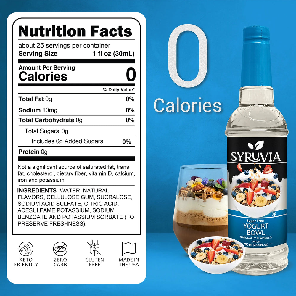 Sugar Free Yogurt Bowl Syrup