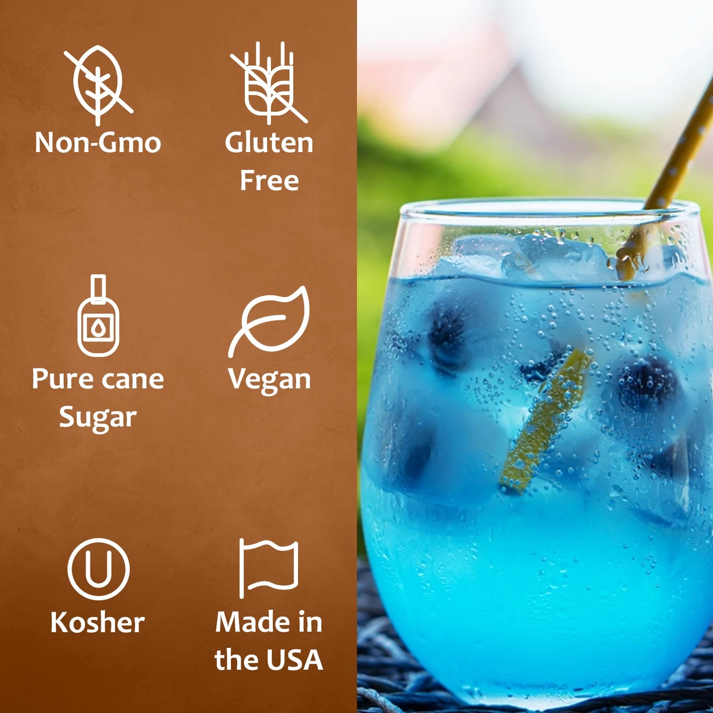 Syruvia Blue Raspberry Syrup for Drinks, Desserts & More – Only $7.99