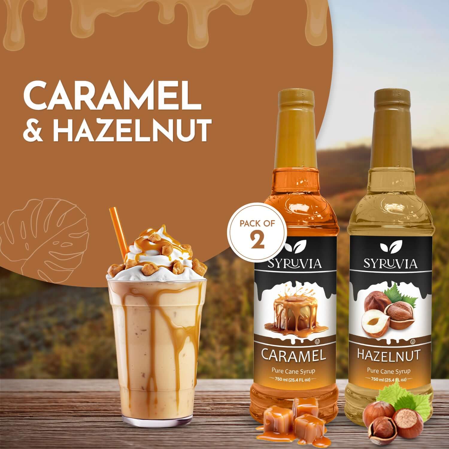 caramel hazelnut coffee syrup