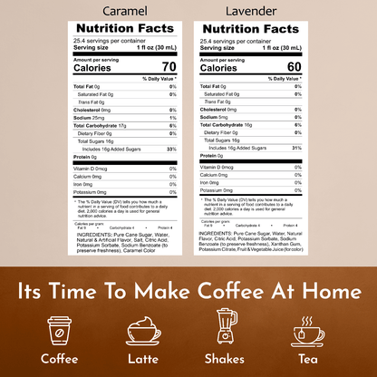 caramel lavender nutrition facts