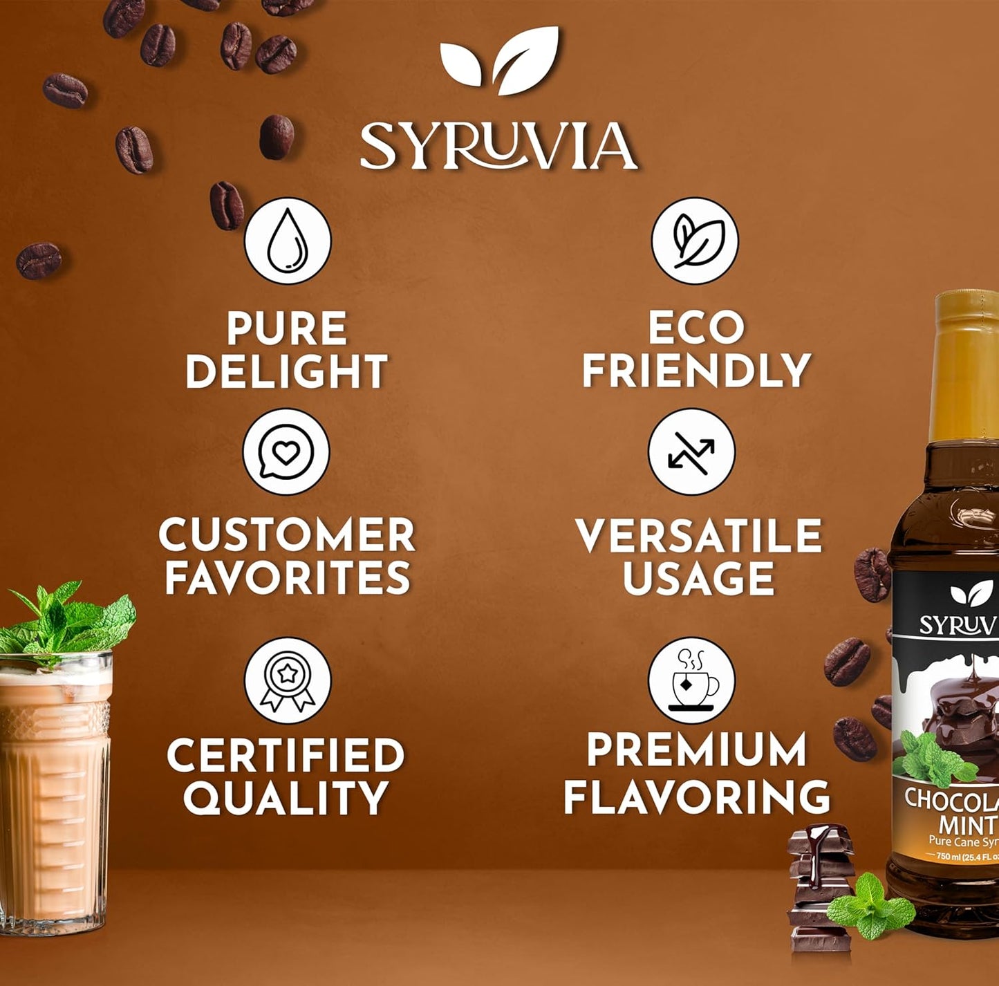 chocolate mint flavoring syrup