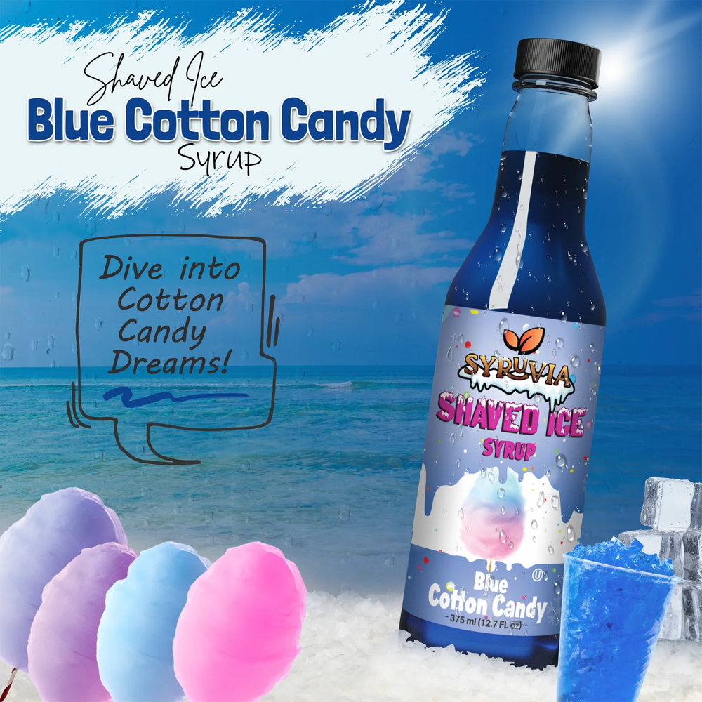 Shaved Ice Blue Cotton Candy Syrup