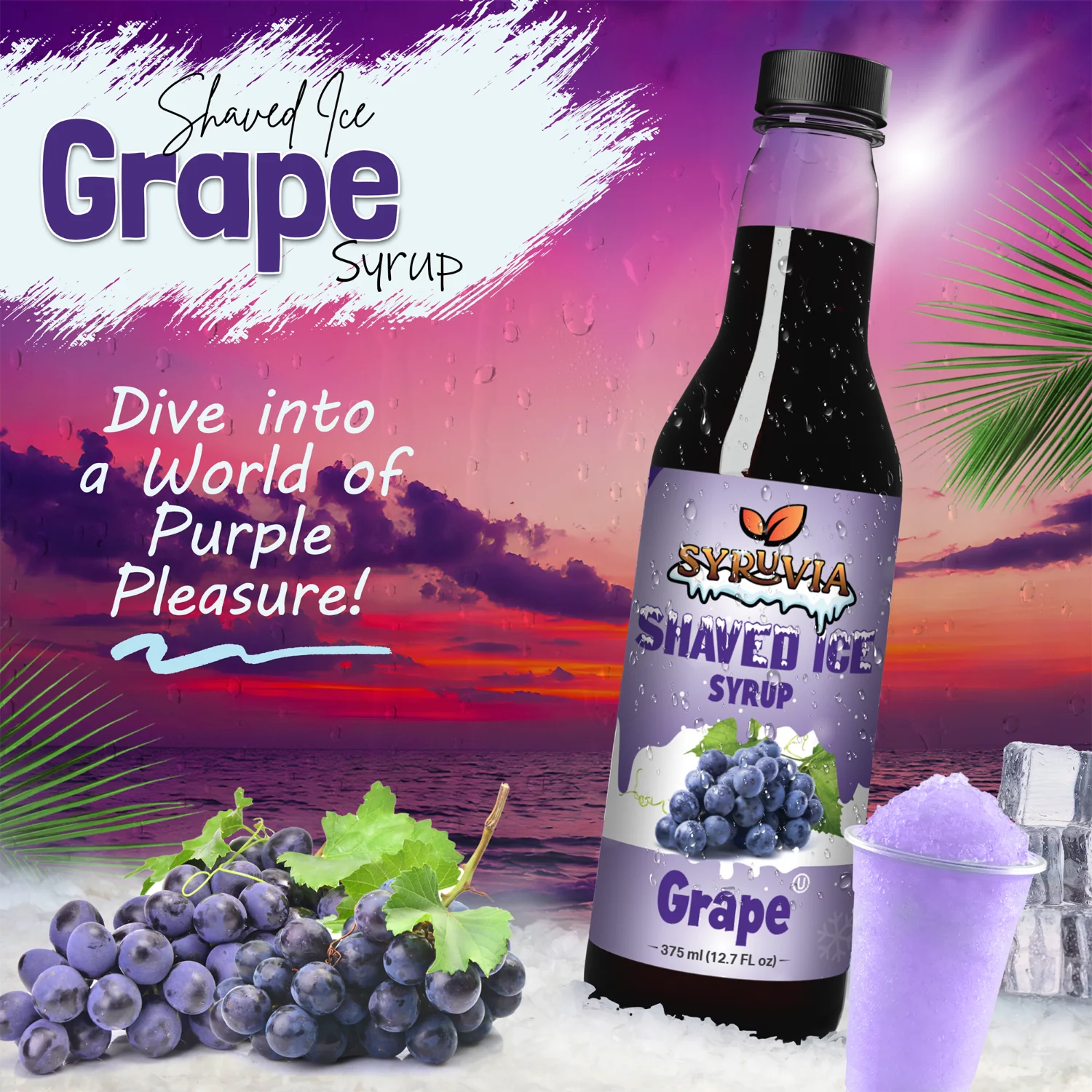 grape shaved ice syrup
