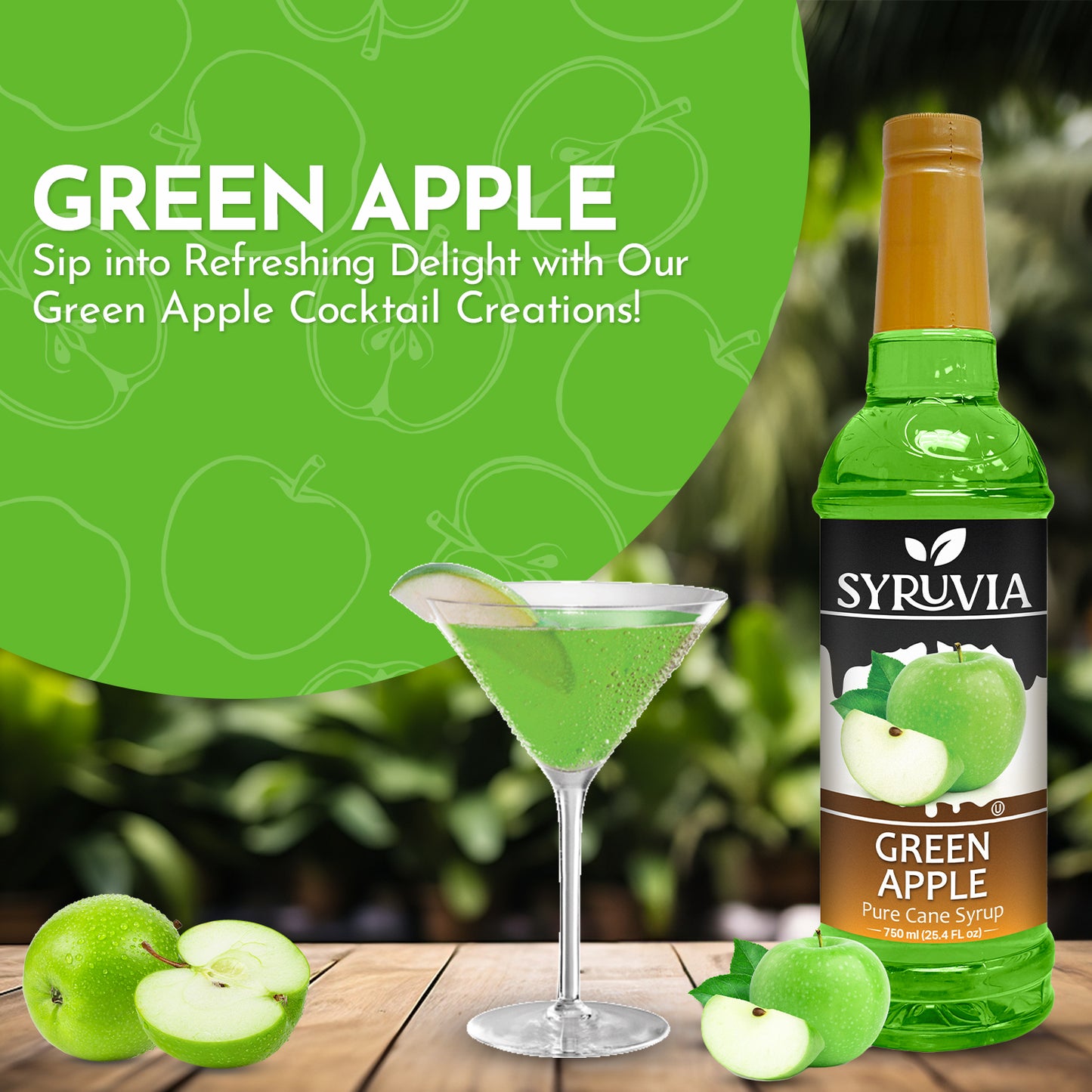 green apple syrup 
