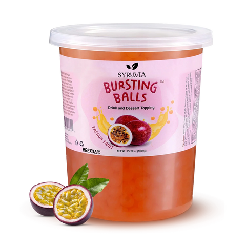 2 LB Passion Fruit Flavored Popping Boba