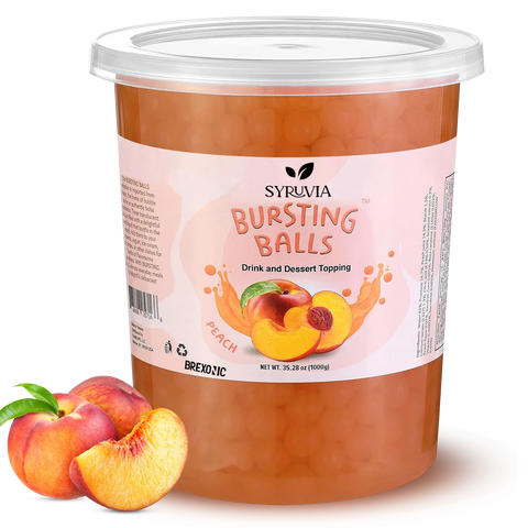 2 LB Peach Flavored Popping Boba