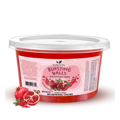 1 LB Pomegranate Flavored Popping Boba