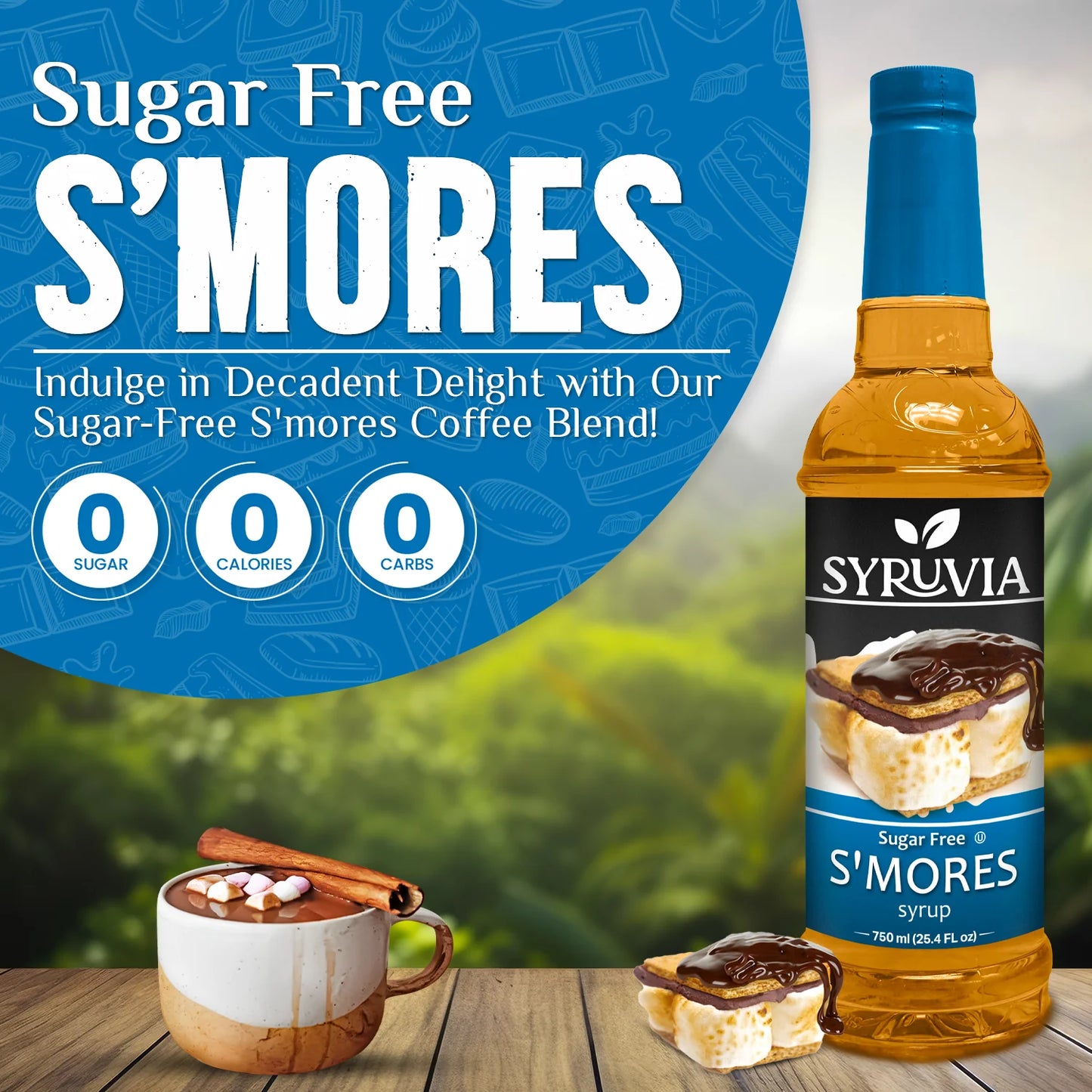 smores 0-sugar syrup for coffee