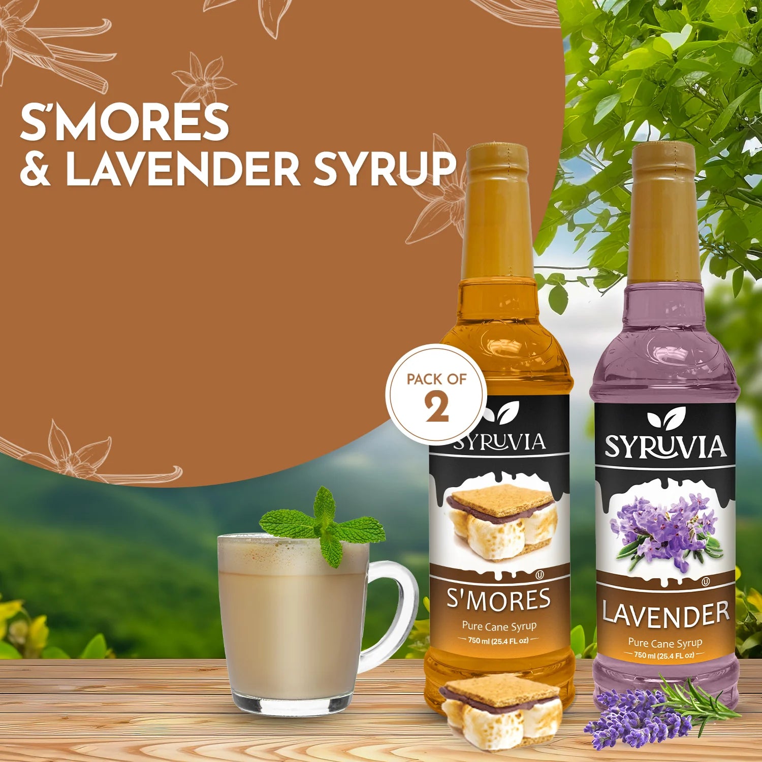 smores lavender  coffee syrup