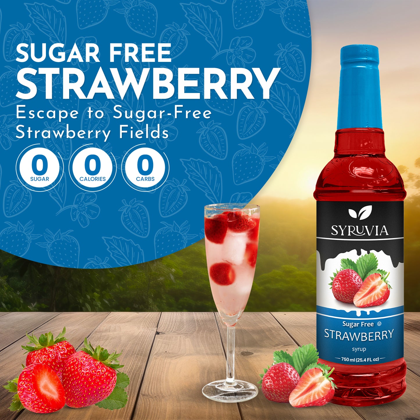 strawberry syrup sugar free 
