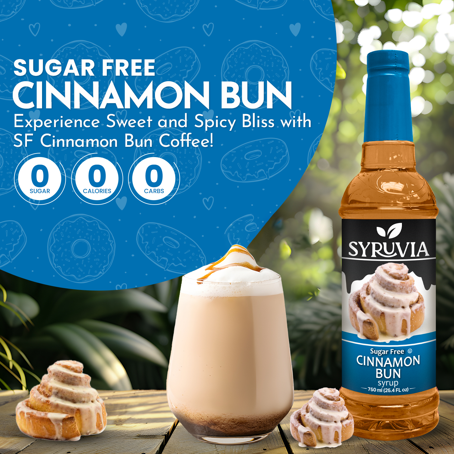 sugar free cinnamon bun coffee syrup
