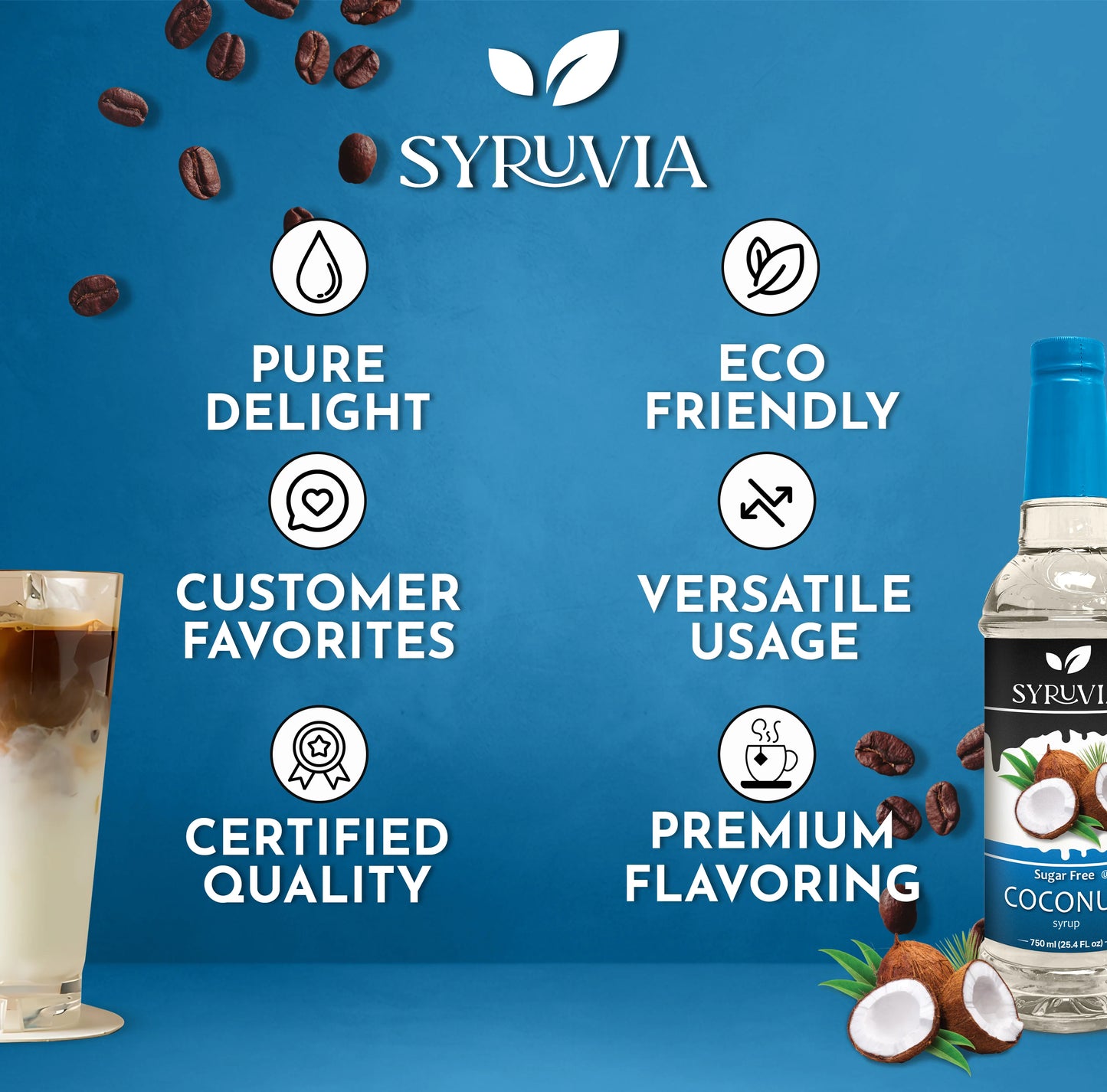 sugar free coffee flavoring syrup coconut