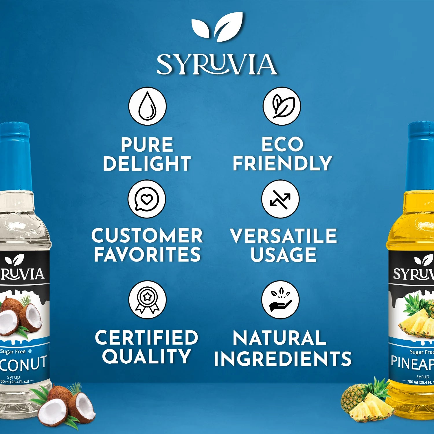 sugar free coffee flavoring syrup coconut pineapple 