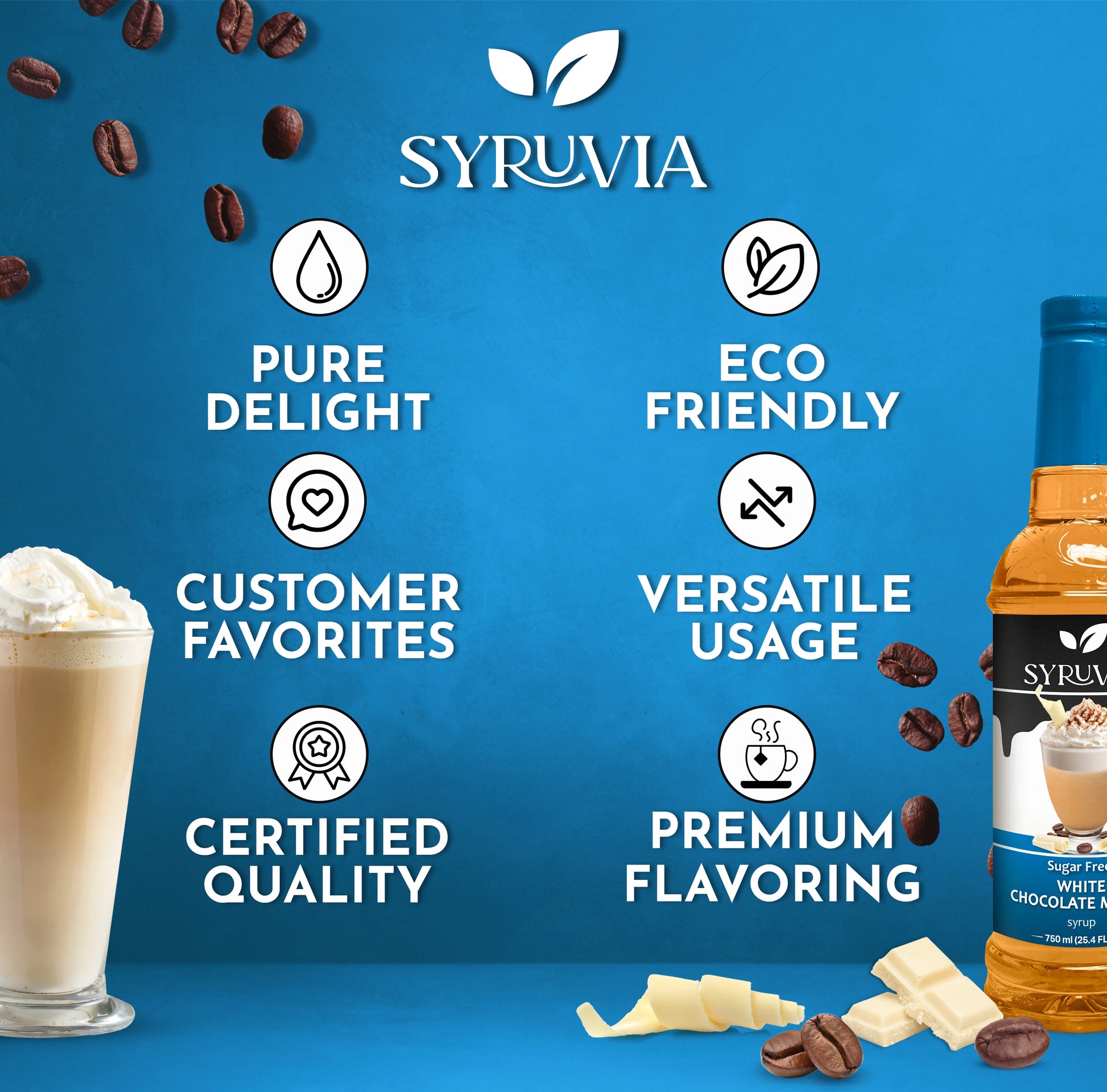 sugar free coffee syrup white chocolate