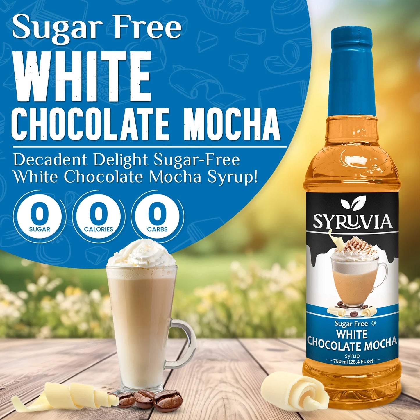 sugar free coffee syrup white chocolate mocha