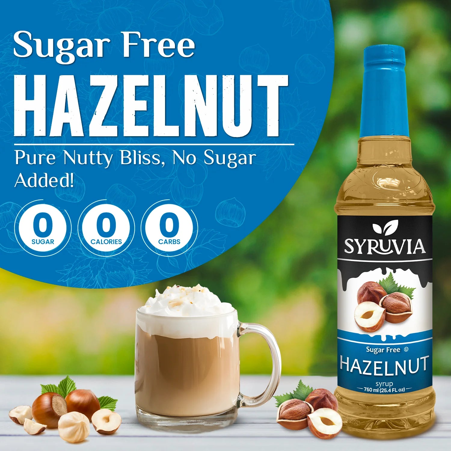 sugar free hazelnut syrup for coffee