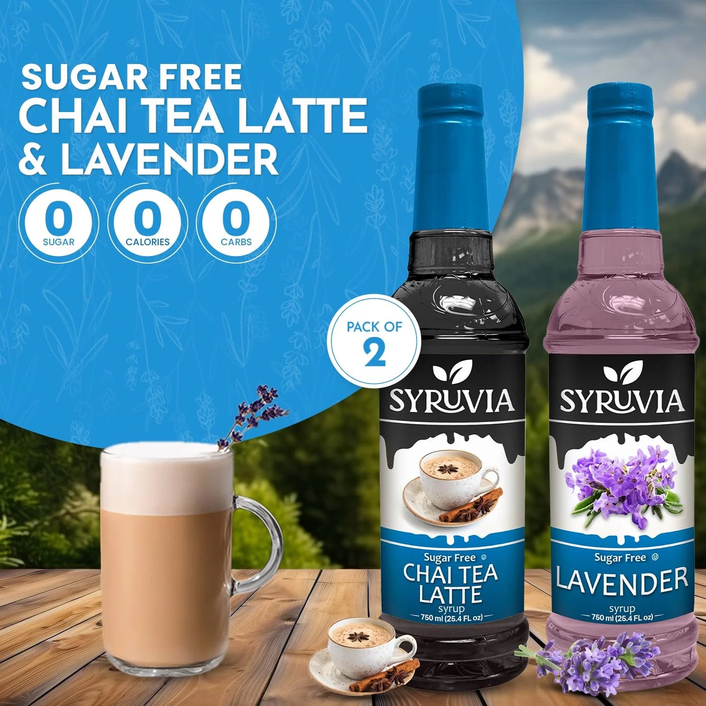 sugar free lavender  chai tea latte syrup