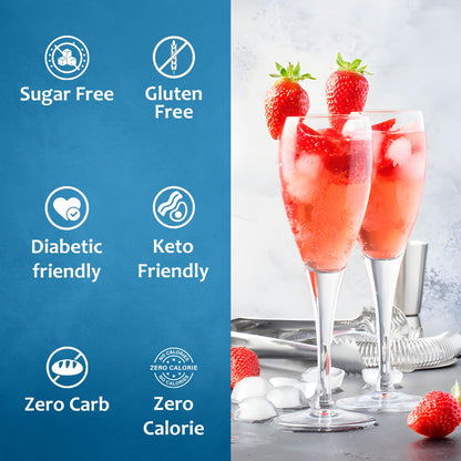sugar free strawberry blackberry  syrup for drinks