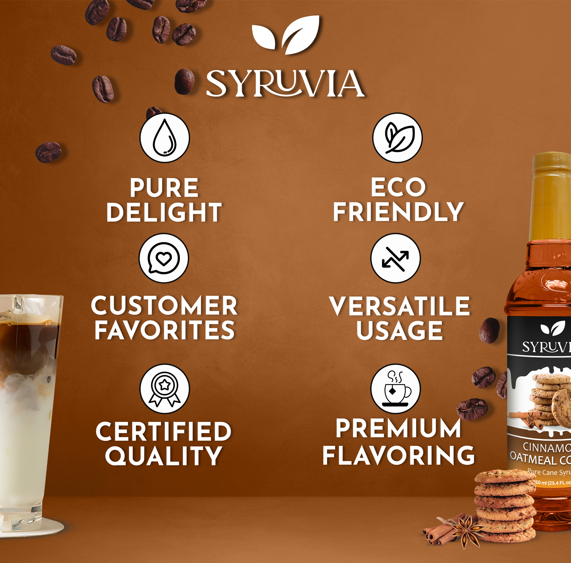 syruvia cinnamon oatmeal cookie coffee flavor 