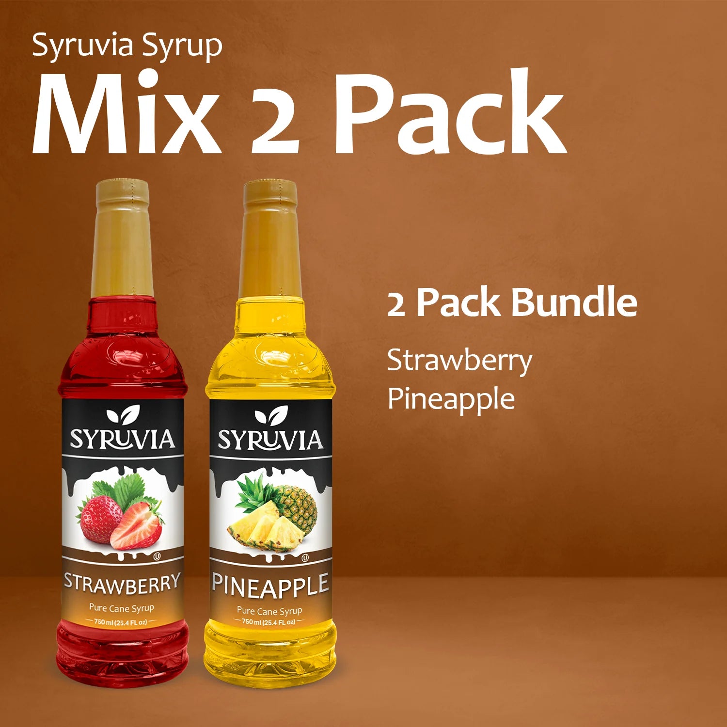 variety pack Strawberry Pineapple fruit Syrup 